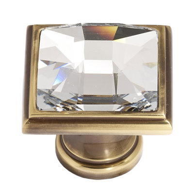 Swarovski Crystal Square Knob