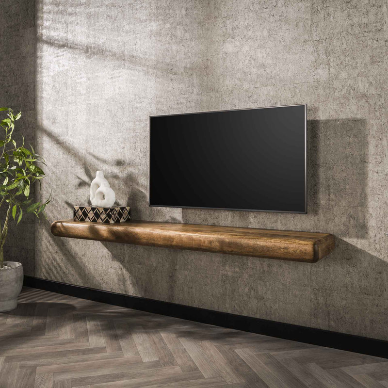 Rylan Solid Wood Floating Shelf, 10cm H x 168cm W x 35cm D