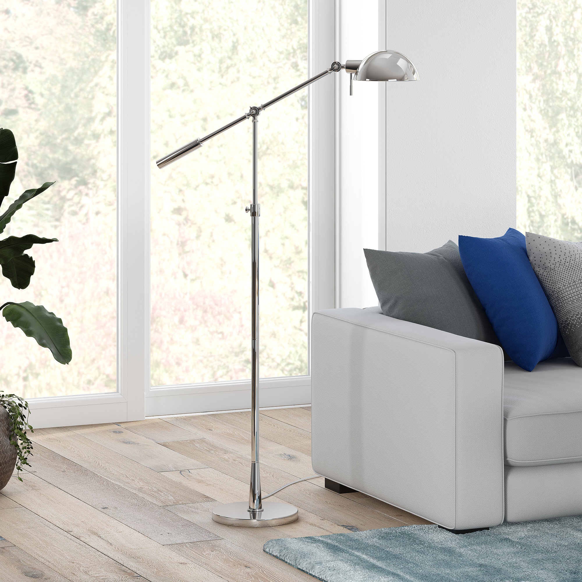 Shraga 61'' Modern Task Floor Lamp for Living Room