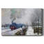 Train dans la neige, la locomotive, 1875, toile tendue avec châssis-926847979
