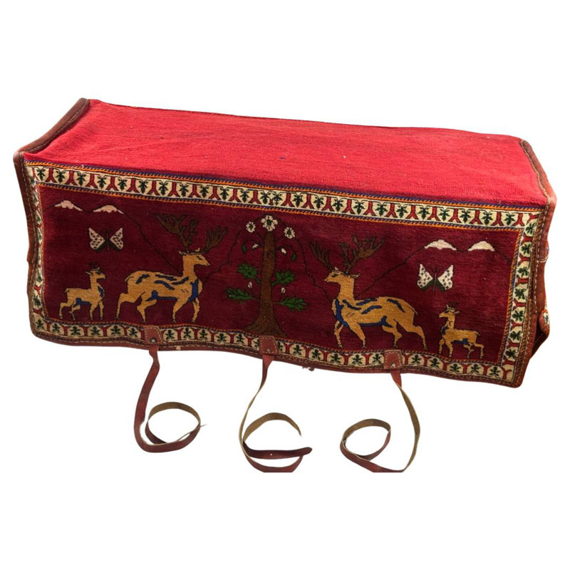 Antique Persian shiraz Mafrash Cargo Bag 1'4''' x 4'