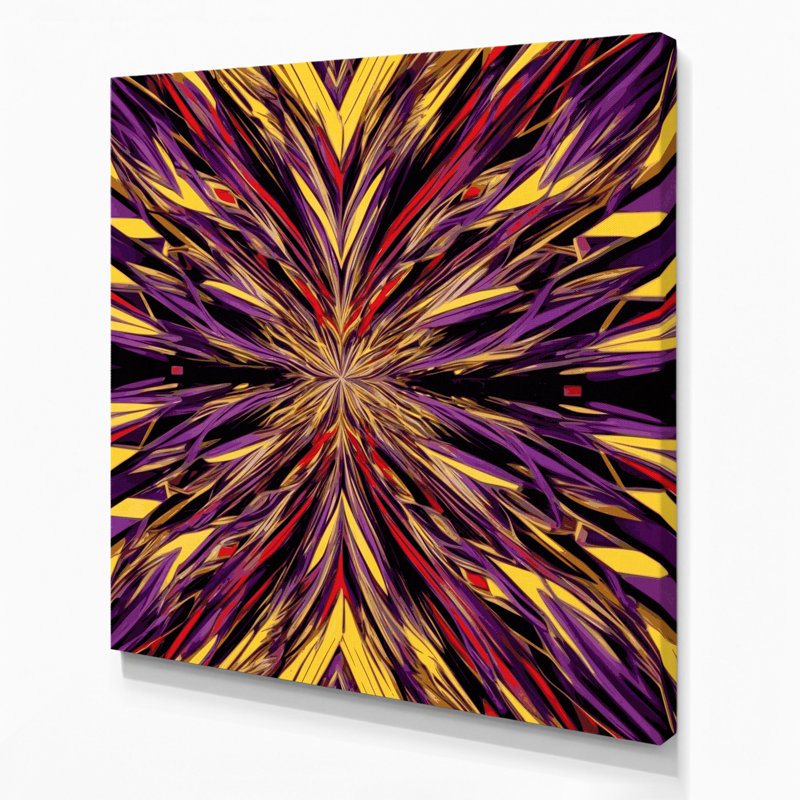 Art mural sur toile Op Art 47, H 12 po x l 12 po