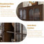 Vitrines en bois massif et verre foncé