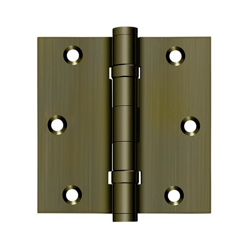 102'' x 102'' Butt Bearing Hinge, Antique Brass