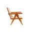 Chaise d'appoint en rotin Zinnia, noyer clair