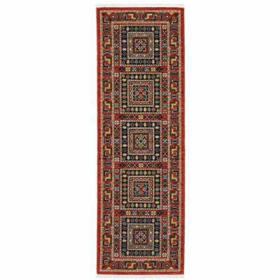 Oaklynn Performance Oriental Indoor Rug