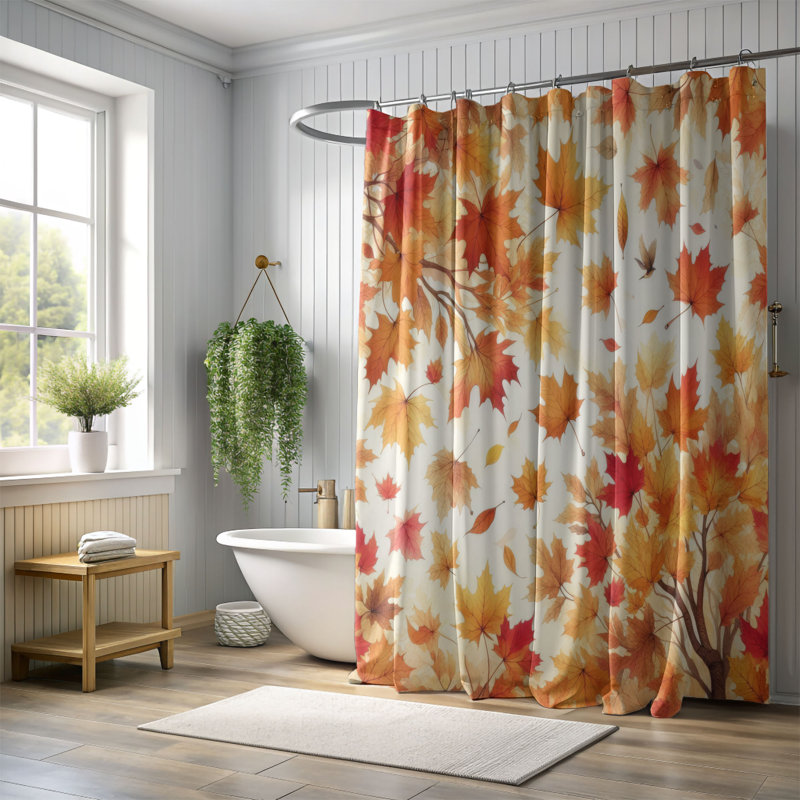Rideau de douche standard 1 pièce Elizabeth, H 74 po x l 40 po