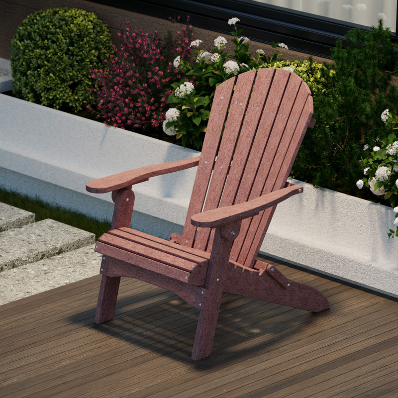 Heritage Folding Adirondack Chair, Cherrywood