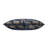 Cloud9 Design Modern Syros Navy Gold Foiled Velvet Pillow Marble Print Decorative Accent-40705661