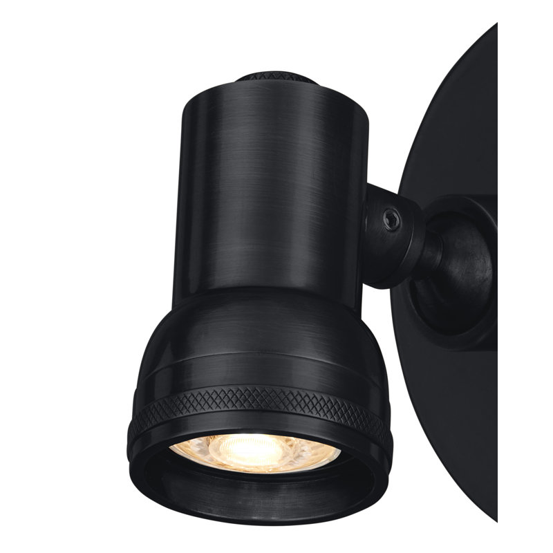 Lampe pour cadre 1 lumière Patterson, Noir mat