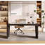 Bureau de table en pierre frittée légère de luxe moderne-92616694
