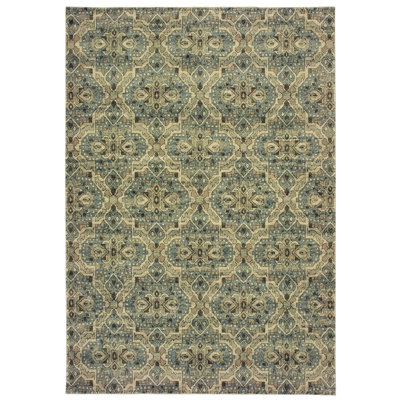 Tapis ivoire / bleu Salgado
