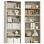Bibliothèque standard de 27,95 pouces de large, tablette de rangement robuste pour l'espace domestique-1535958546