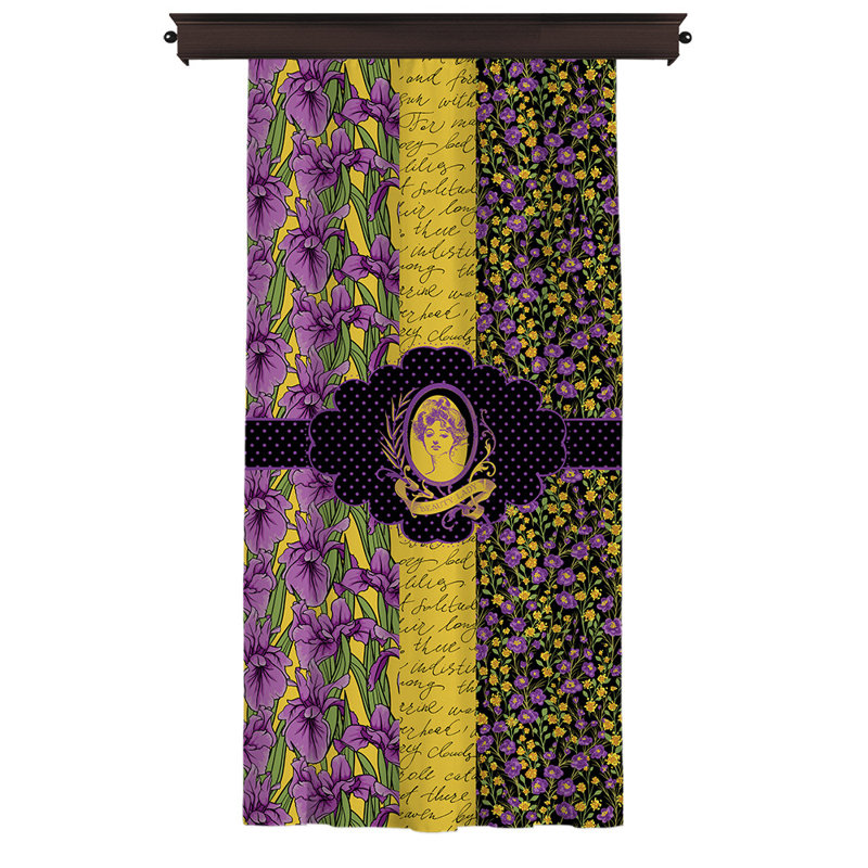 Rideau en polyester Manford