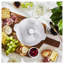 Ceramique Ceramic Round Brie Cheese Baker With Lid, Pure-White