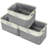 Sorbus Quote Fabric Cubby Organizer with Handles 3 Pack