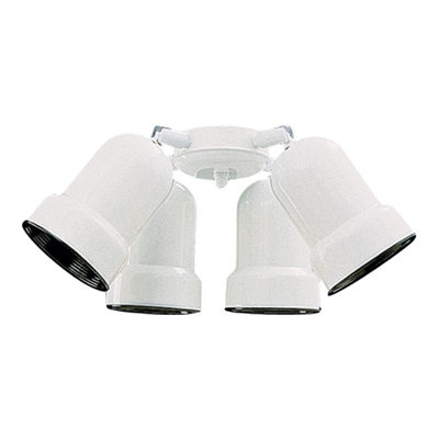 Ensemble d’éclairage de ventilateur de plafond 4 lumières avec branches