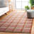Nickelsen Hand Tufted Wool/Cotton Geometric Rug in Pink/Beige-1606234750