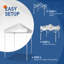 59'' W x 59'' D Steel Pop-Up Canopy-98535730