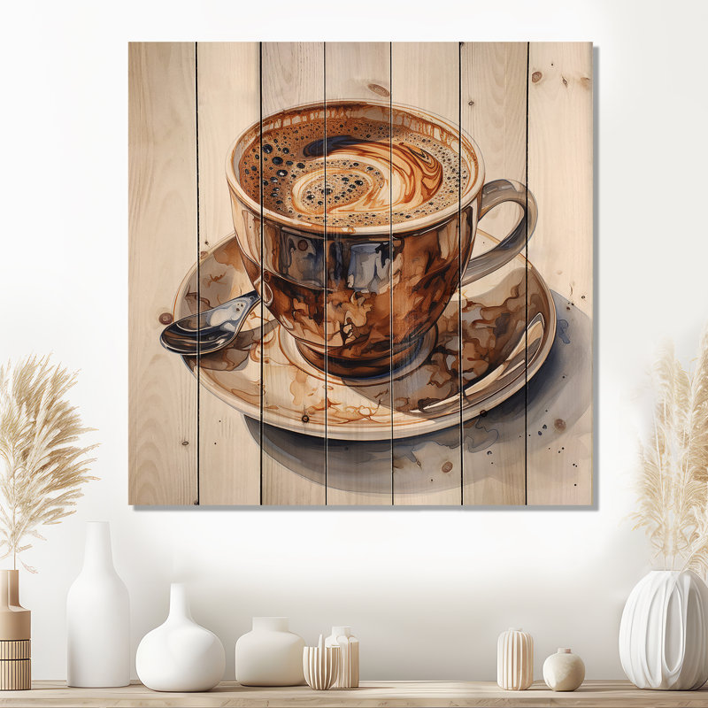 Hend - Décoration murale sur bois de pin naturel, H 36 po x l 36 po