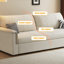 Canapé-lit causeuse 100% polyester beige-130068679