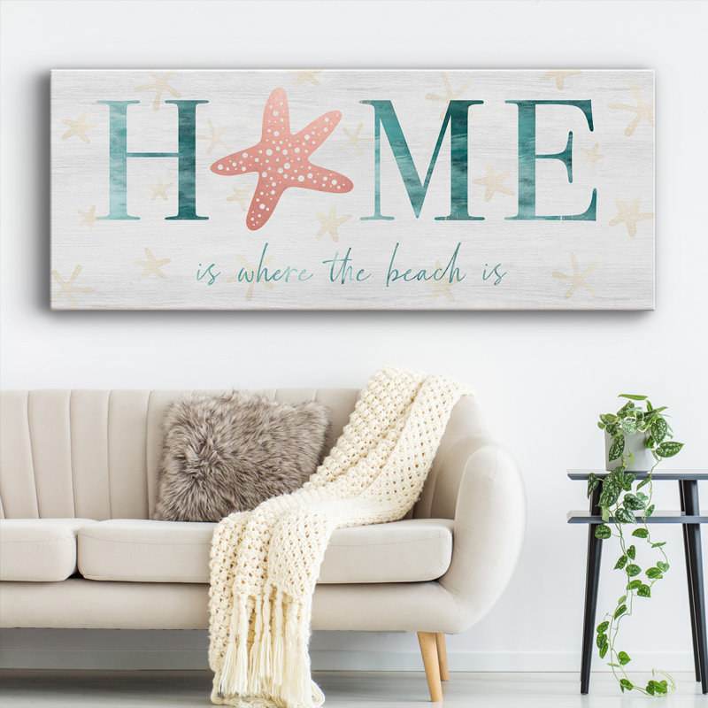 Toile tendue Home Beach-Gallery, H 12 po x l 30 po x P 1,5 po