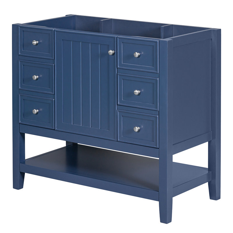 Base de meuble-lavabo simple 35,51 Mulina seulement, Bleu