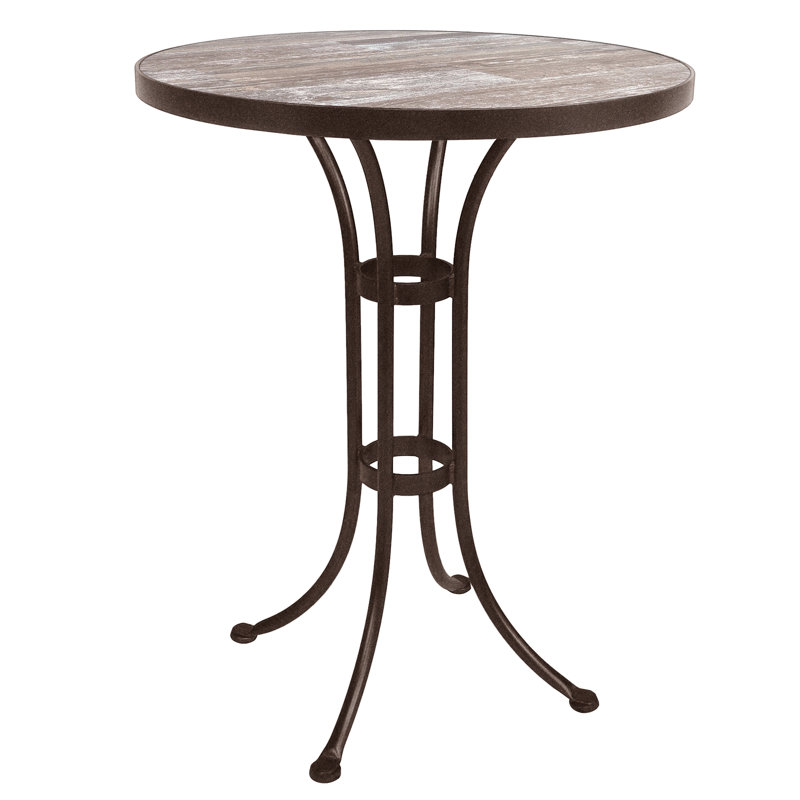 Outdoor Round Counter Table, 30" W x 30" L x 38.5" H, Venice Beach, Copper Creek