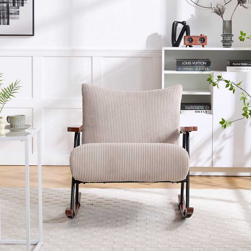 Fauteuil à bascule Modern, Beige