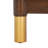 Elegant Gleavy 23'' W Nightstand – Modern Walnut Wood with Brass Accents and Stylish Bedroom Storage-55937776