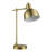 18 Inch Desk Lamp Matte Brass Finish Adjustable Metal Shade