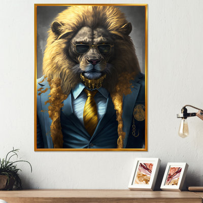 «Lion Gangster in NYC», impression sur toile