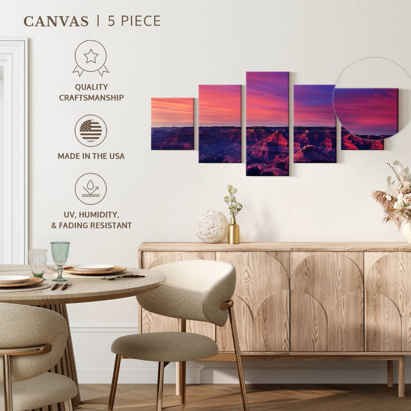 Teintes mauves du Grand Canyon, H 24 po x l 55 po
