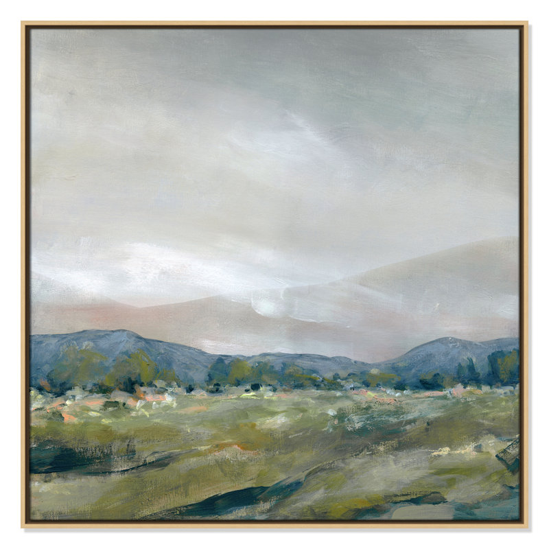 The Spring Coulee - Square Version Print by Carol Robinson, 37.5" H x 37.5" W, Natural
