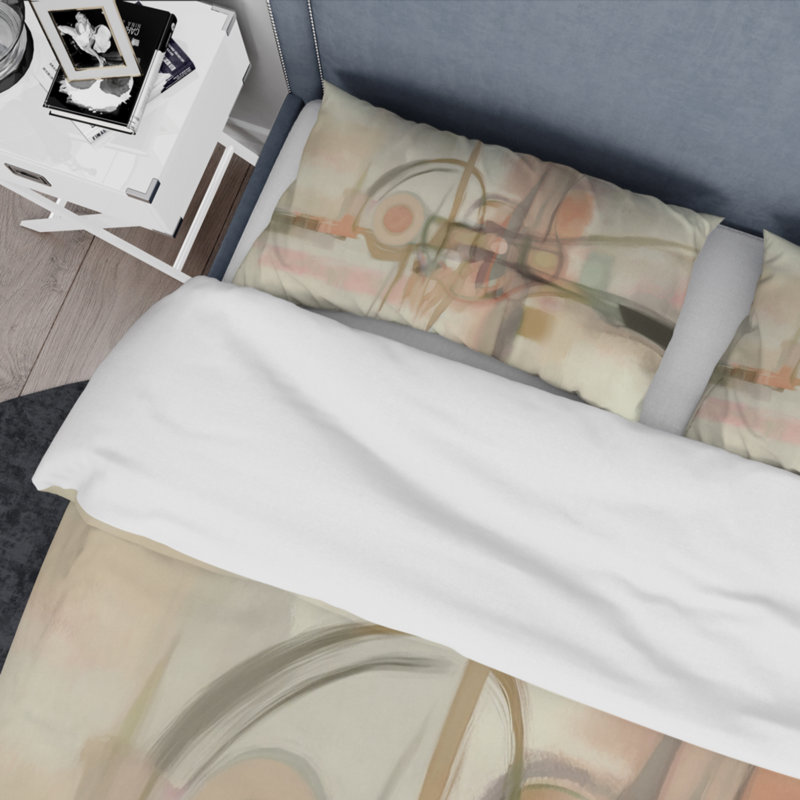 Ensemble de housse de couette Knowing Vintage Rose Minimal Retro Simplicity I BeddingMicrofiber / Polyester