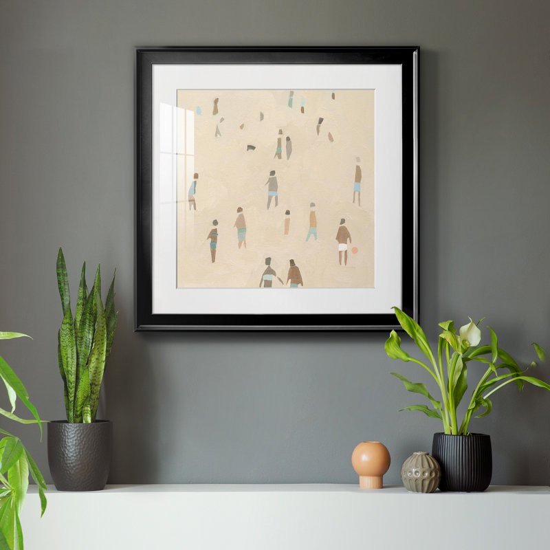«Beach Goer IV», reproduction encadrée de qualité supérieure - prête à être accrochée, H 26,5 po x l 26,5 po x P 1,5 po