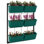 Outsunny 3-Tier Wall Planter With 6 Pots For Indoor And Outdoor Use, Hanging Plant Holder, Self Draining Wall Mounted Planter For Vegetables, Flowers, Herbs, Green