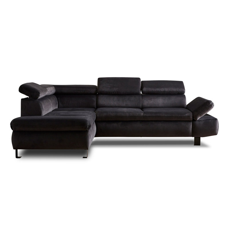 Nairobi 5 Seater Corner Sectional, Left Hand Facing, Dark Grey