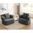 Oversized 41" Wide 360° Swivel Barrel Boucle Accent Armchair with Pillow-1554271442