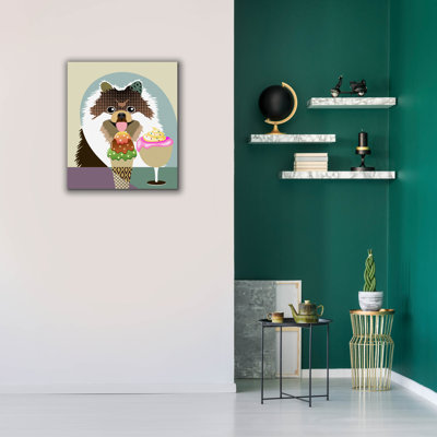 «Pomeranian» par Lanre Adefioye, art mural sur toile