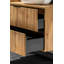 Steck 802cm Wall Mounted Single Bathroom Vanity Base Only in Oak