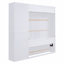 Grand lit escamotable pliant grand format, lit escamotable avec tablettes