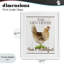 Hen House Bed and Breakfast, reproduction encadrée sous verre, design par Anne Bailey-208330425-208330374