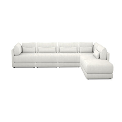 Dove Upholstered L-Shaped Sectional Right Hand Facing