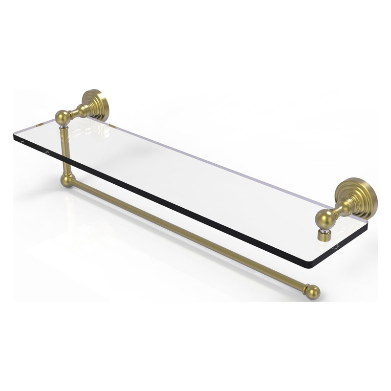 Beresford Bracket Shelf with Towel Bar, Oil Rubbed Bronze, 5'' H x 22'' W x 5'' D