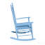 Chaise berçante en bois en bois bleu-814399862