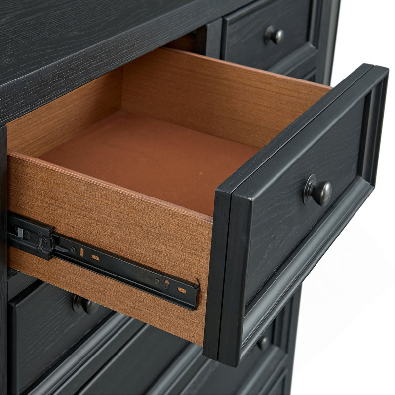 Rangement polyvalent pour commode et commode multi-tiroirs, Noir