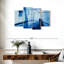 Lignes bleues abstraites Avery-108890555