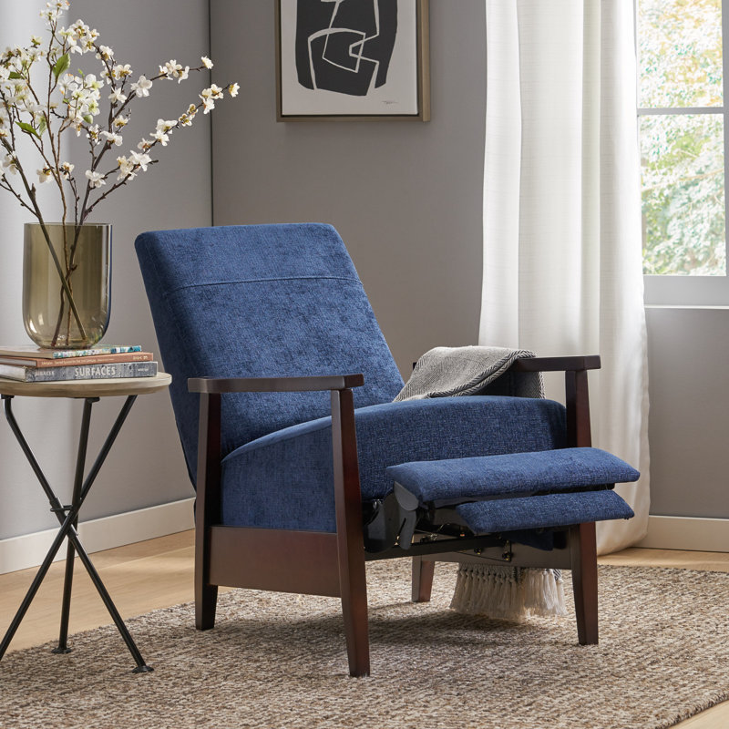 Fauteuil inclinable Kalstrom, Navy Blue 100% Polyester
