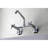 Kingston Brass Concord Double-Handle 2-Hole Wall-Mount Bridge Kitchen Faucet-49277396